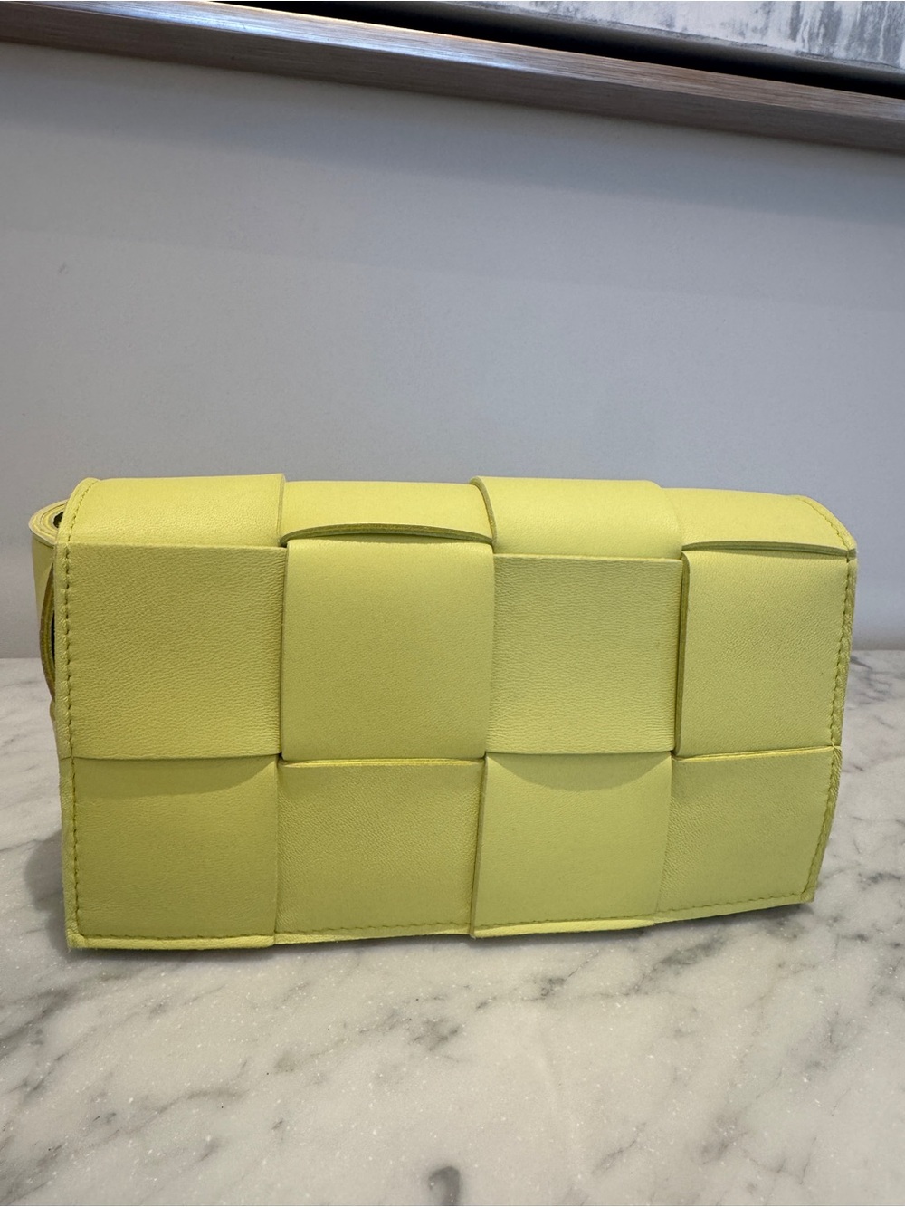 Bottega Veneta Seagrass Cassette Belt Bag Like New w/ Dust Bag